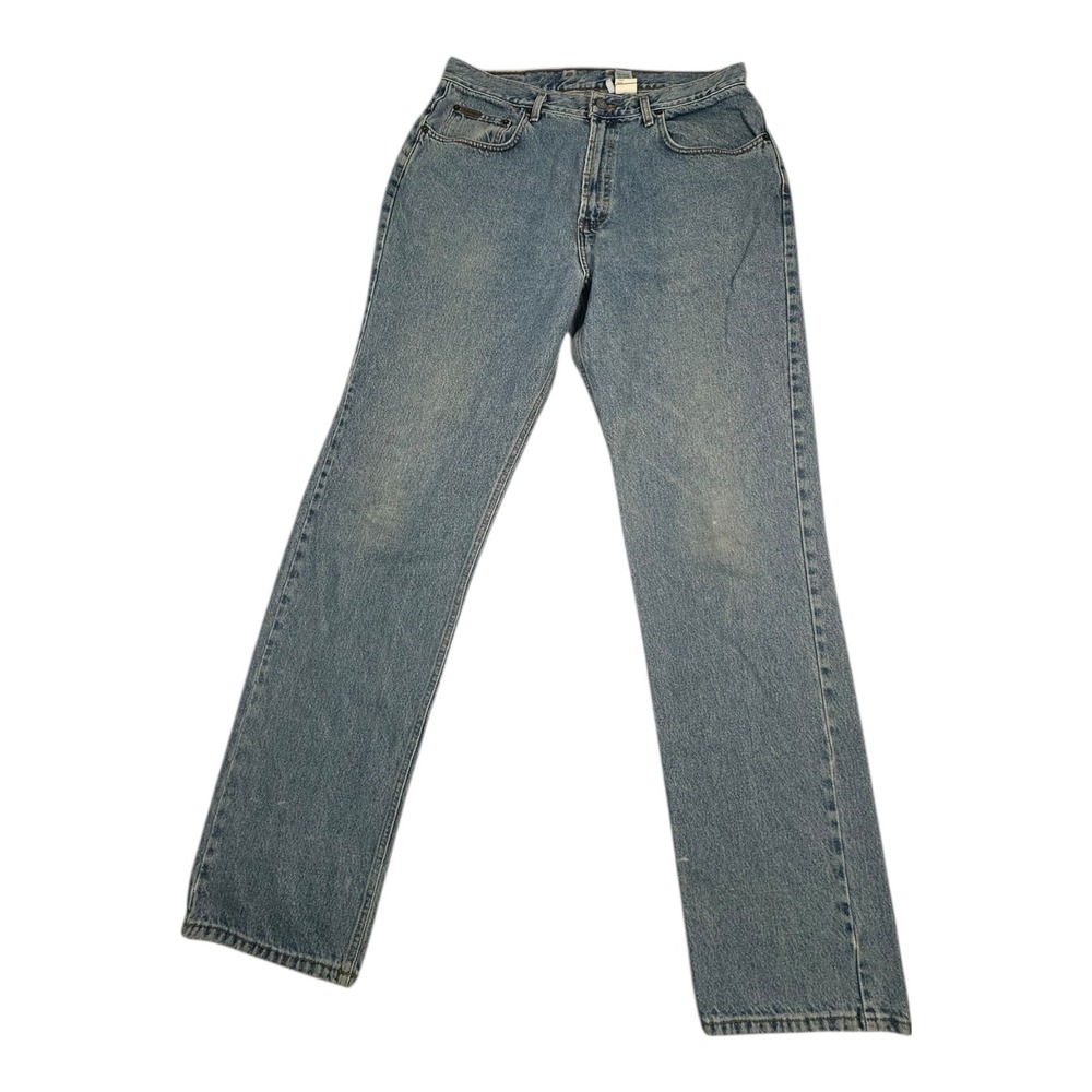 Calvin Klein Jeans Vintage Loose Fit Denim Mens Size 36 Inseam 34 Blue Stonewash